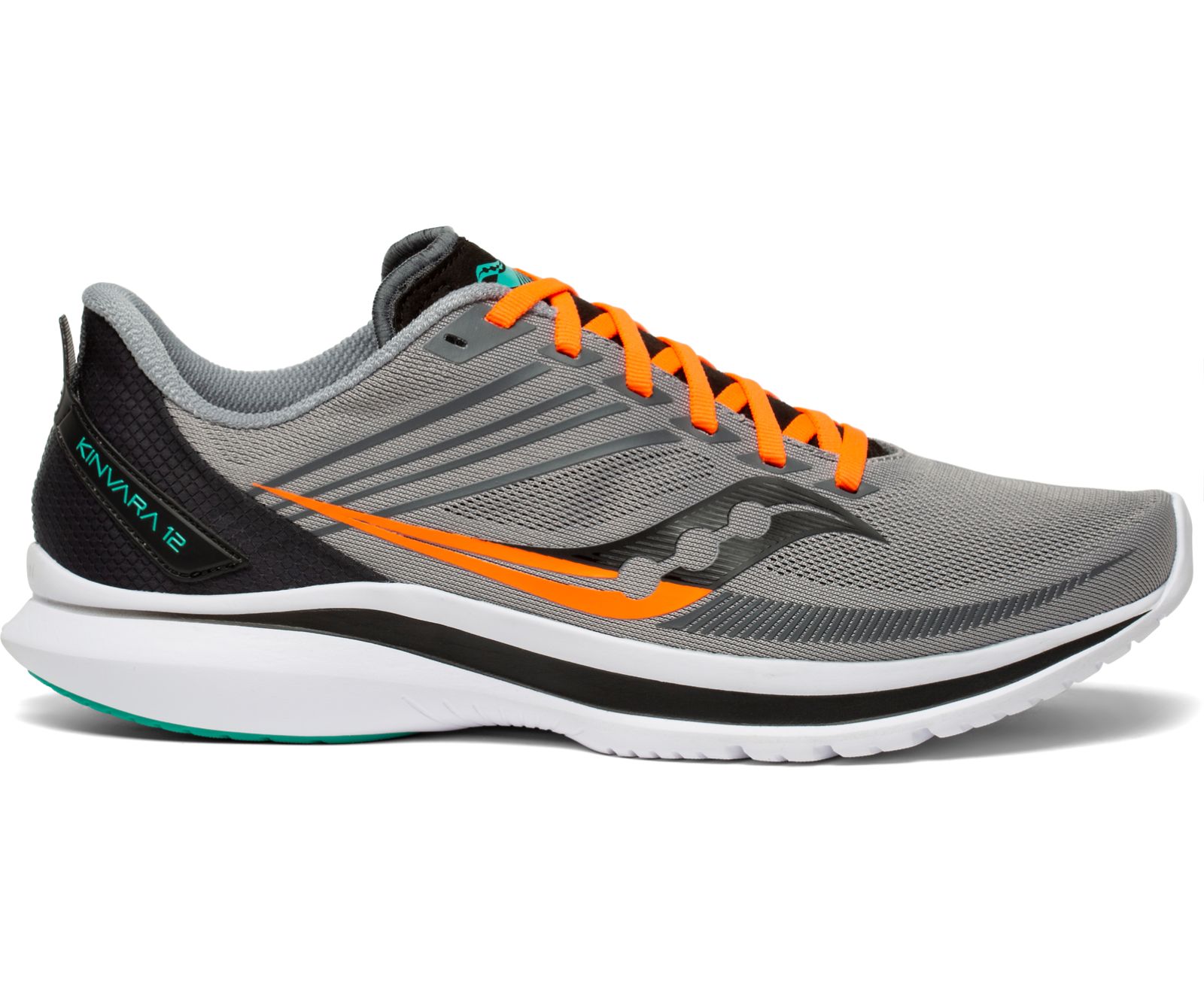 Saucony Kinvara 12 Men\'s Running Shoes Grey / Black | Canada 522WNBY